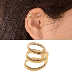 NEW Fashion Minimalist Style U-shape Ear Clip Gold Tone Plated Accessory
